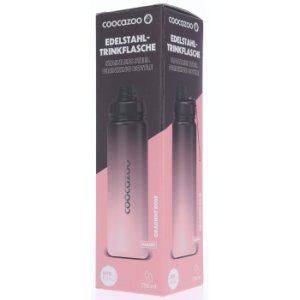 Izolovaná láhev na pití z nerezové oceli coocazoo 0,7 l, Gradient Rose