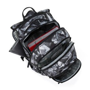 Bagmaster LINCOLN 26 A studentský batoh – černo-bílý