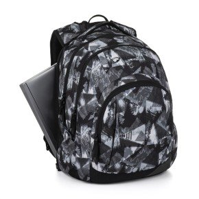 Bagmaster LINCOLN 26 A studentský batoh – černo-bílý