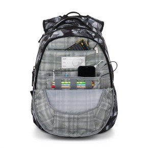 Bagmaster LINCOLN 26 A studentský batoh – černo-bílý