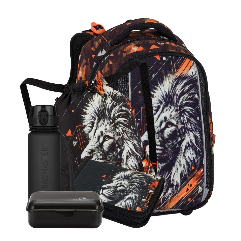 Bagmaster VEGA 26 A velký školní set pro prvňáčky – lev