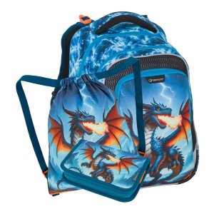 Bagmaster LUMI 26 D malý školní set pro prvňáčky – drak