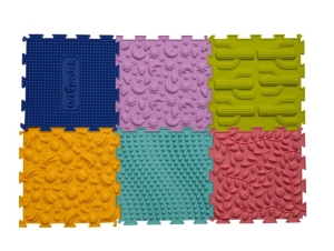 Sada 6 silikonových senzorických podložek Ortopedek