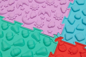 Sada 8 silikonových senzorických podložek Ortopedek