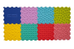 Sada 8 silikonových senzorických podložek Ortopedek