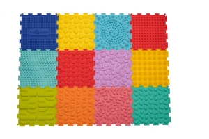 Sada 12 silikonových senzorických podložek Ortopedek