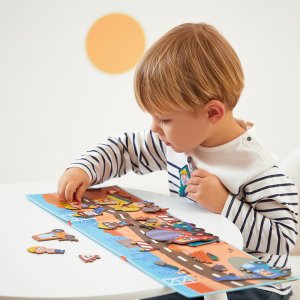 Janod - Magnetická kniha Magnetistories Na stavbě