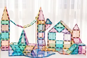 Learn and grow- Magnetická stavebnice Pastel Builders pack 112 ks