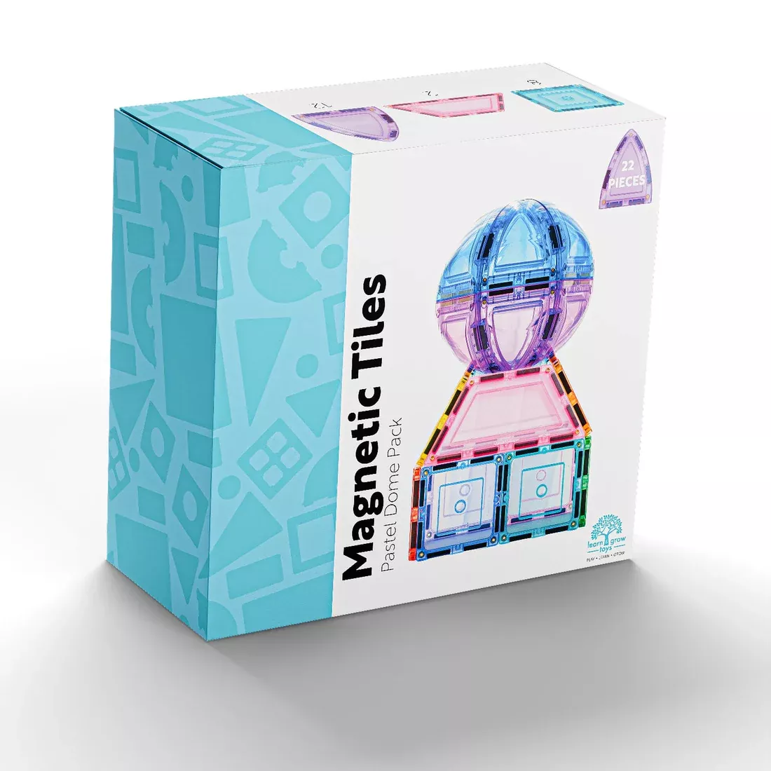 Learn and grow- Magnetická stavebnice Pastel Kupola 18 ks