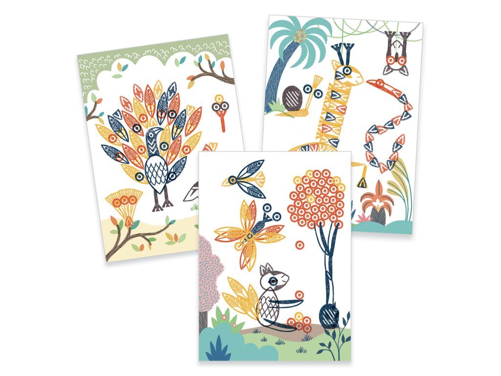 DJECO Razítkovací sada Překvapivá zvířátka