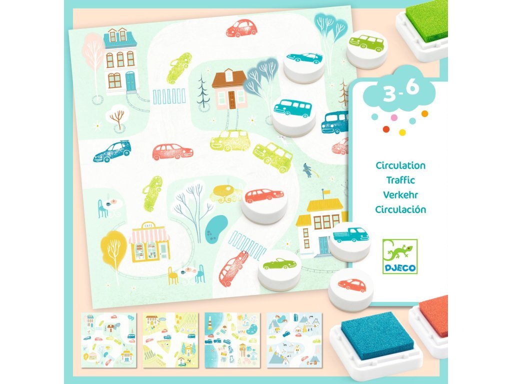 DJECO Razítkovací set Auta