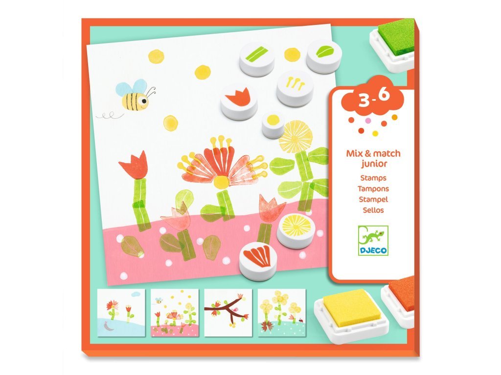 DJECO Razítkovací set Květiny