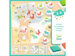 DJECO Razítkovací set Strom zvířátek