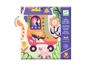 DJECO Vyškrabávací obrázky Domečky