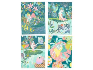 DJECO Vyškrabávací obrázky Jezerní víla