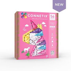 Connetix Tiles - Glitter Unicorn Pack 56 pc