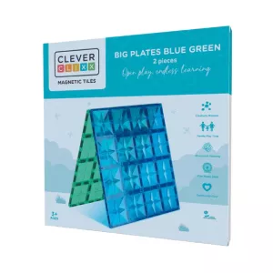 Cleverclixx - Big Plates Blue Green 2ks