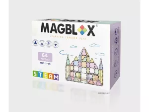MAGBLOX - Velká sada pastelová - 64 kusů