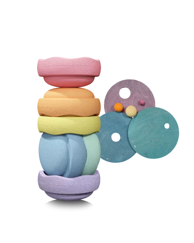 Stapelstein GRIMM'S x Sada stohovacích kamenů pastel