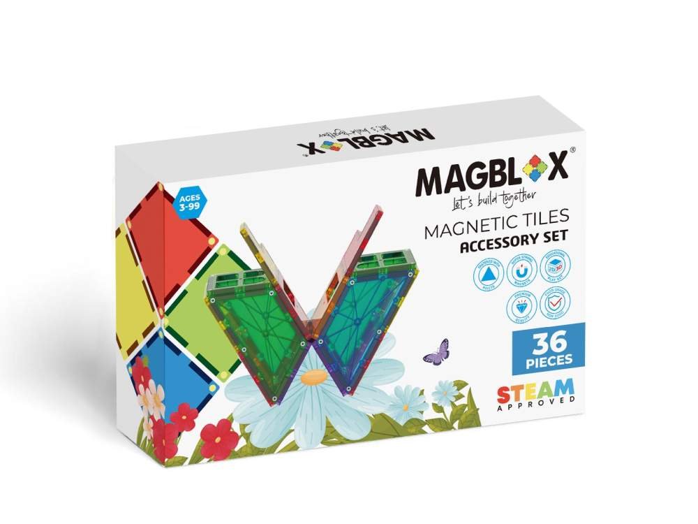 MAGBLOX - Magnetická stavebnice 36 ks doplňující set