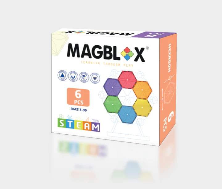 MAGBLOX - hexagon 6 ks classic
