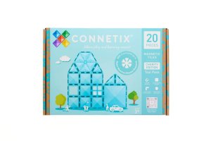 Connetix tiles – charitativní tyrkysový set 20 ks