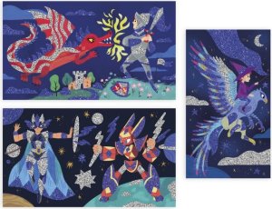 Barevný písek s třpytkami Hrdinové od 6 let