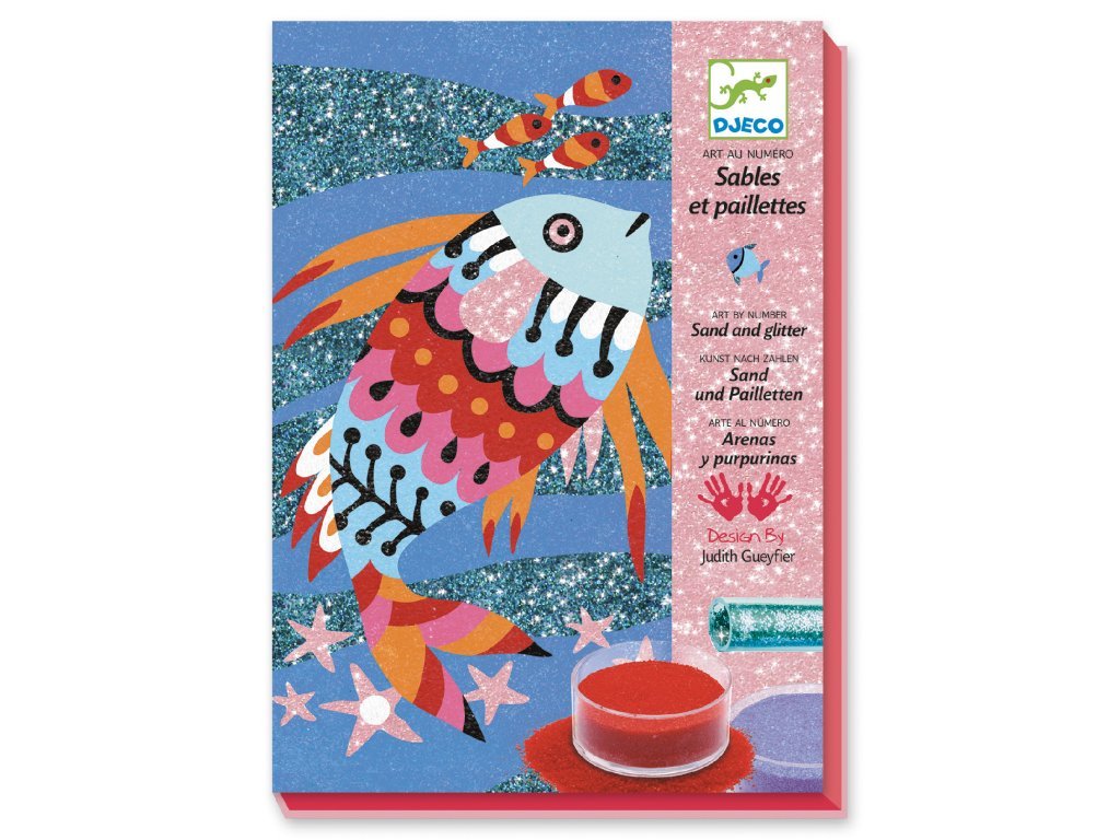 DJECO Pískování Duhové rybky