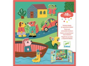 DJECO Přemístitelné samolepky pro nejmenší Zvířátka