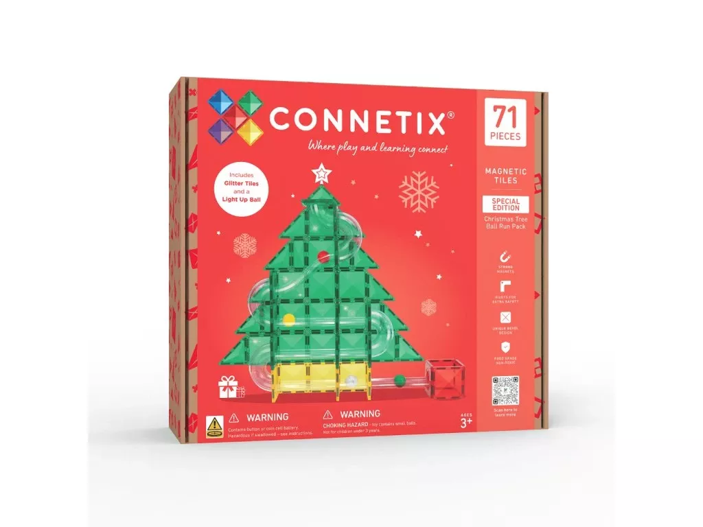 Connetix Tiles - kuličkodráha Vánoční strom (71 ks)