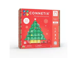 Connetix Tiles - kuličkodráha Vánoční strom (71 ks)