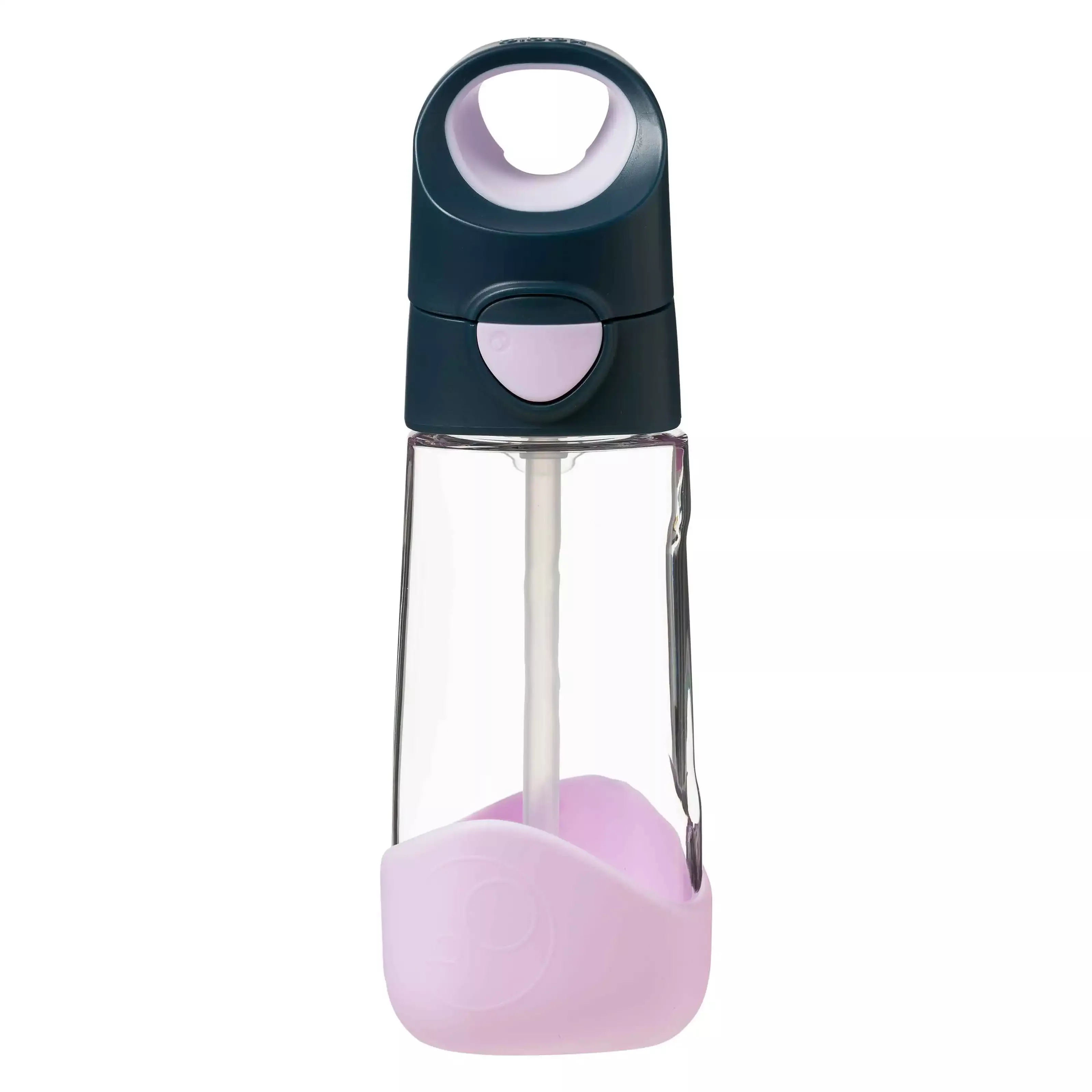 b.box 445 Lahev na pití s brčkem 450 ml - indigo/růžová