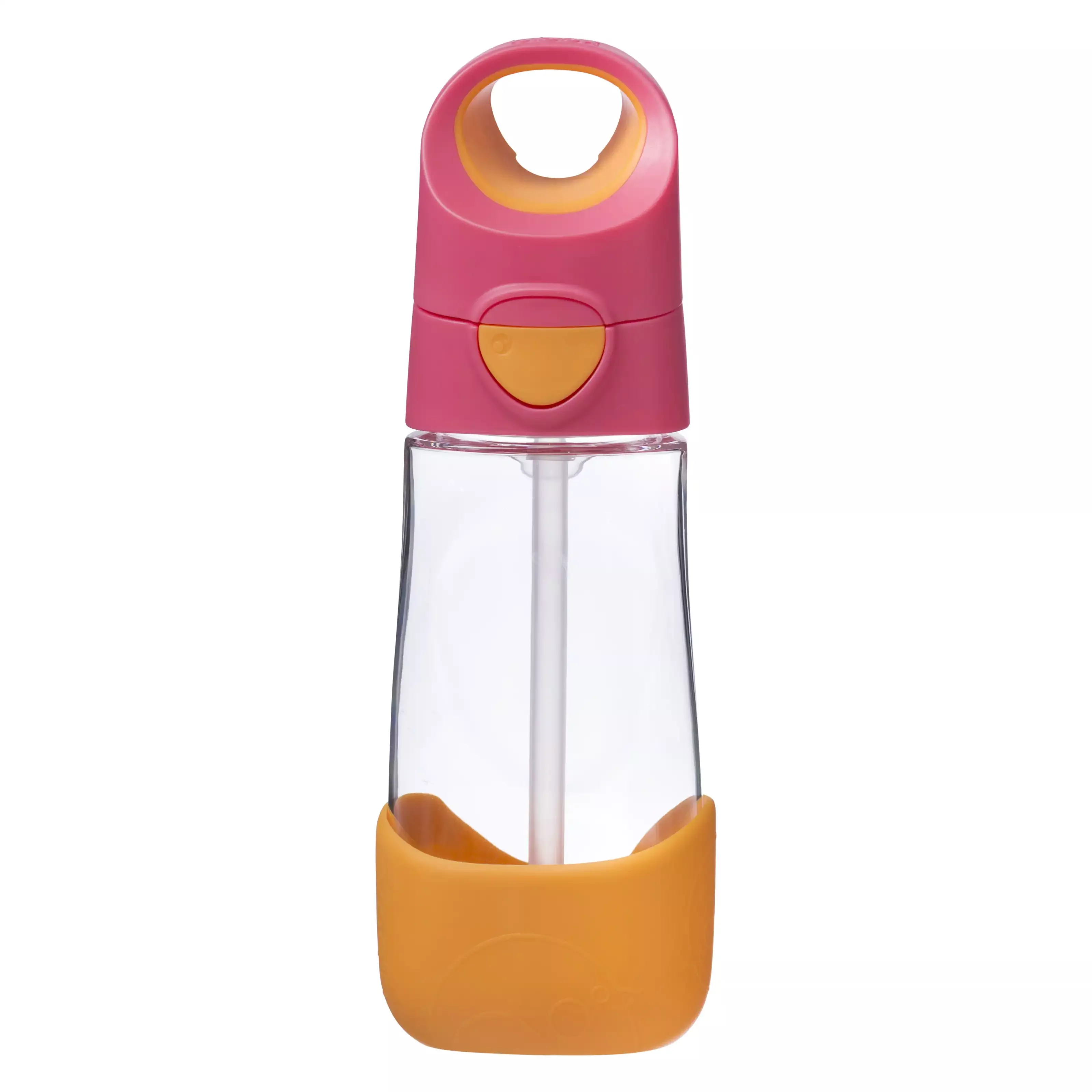 b.box 441 Lahev na pití s brčkem 450 ml - růžová/oranžová