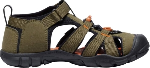 Dětské sandály Keen  Seacamp II CNX children dark olive/gold flame