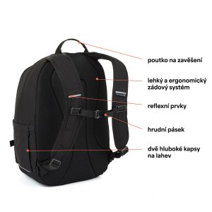 Černý studentský batoh  Topgal SANY 26043
