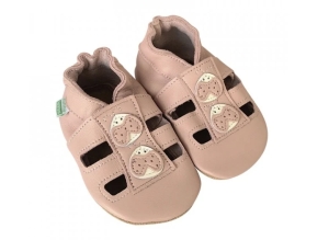 Dětské celoroční boty Hopi Hop sandálky růžové beruška