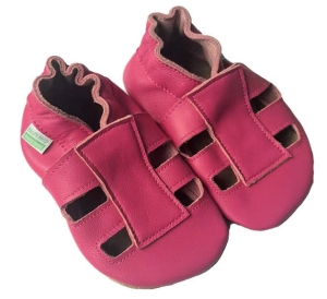 Dětské celoroční boty Hopi Hop sandálky růžové fuchsia