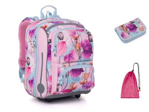 Školní aktovka Lesní zvířátka Topgal BEBE 25002 SET MEDIUM
