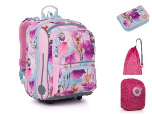 Školní aktovka Lesní zvířátka Topgal BEBE 25002 SET LARGE