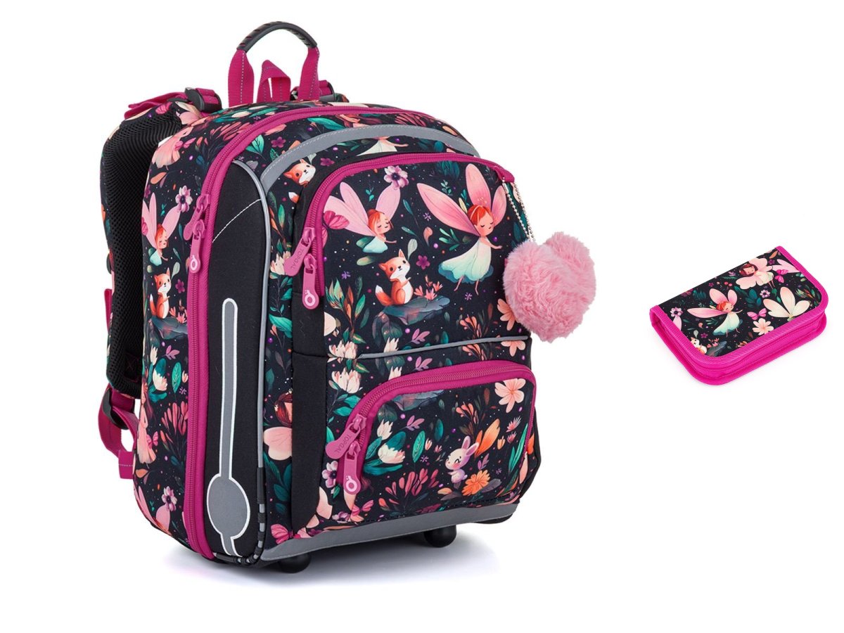 Školní aktovka Čarovný les Topgal BEBE 26002 SET SMALL