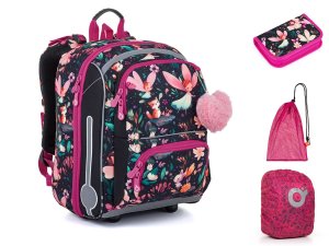 Školní aktovka Čarovný les Topgal BEBE 26002 SET LARGE