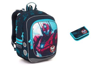 Lehký batoh s robotem ENDY 25075 SET SMALL