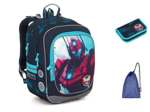 Lehký batoh s robotem ENDY 25075 SET MEDIUM