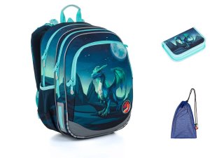 Školní batoh Dračí strážce Topgal ELLY 26016 SET MEDIUM