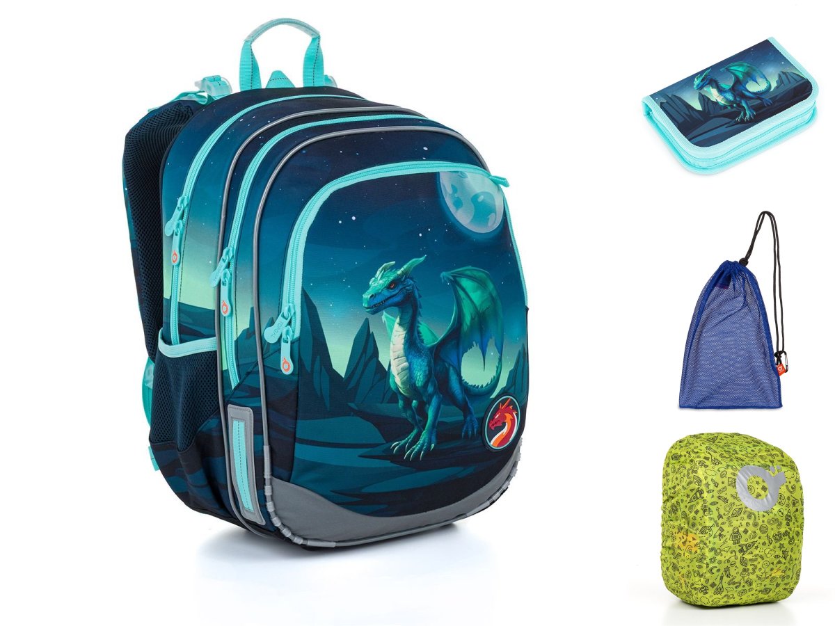Školní batoh Dračí strážce Topgal ELLY 26016 SET LARGE