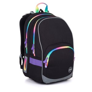 Černý školní batoh  Topgal KIMI 25010 SET MEDIUM