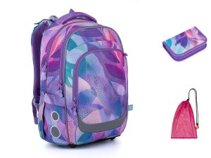 Školní batoh Pastelové vlny Topgal LORI 26009 SET MEDIUM