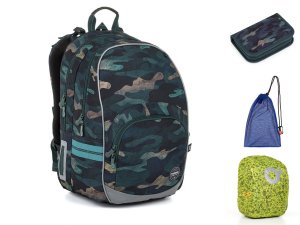 Školní batoh Městská kamufláž Topgal KIMI 26022 SET LARGE
