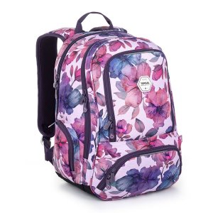 Studentský batoh s květinami Topgal SURI 25028 SET SMALL