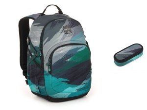 Žíhaný studentský batoh Topgal YOKO 25039 SET SMALL
